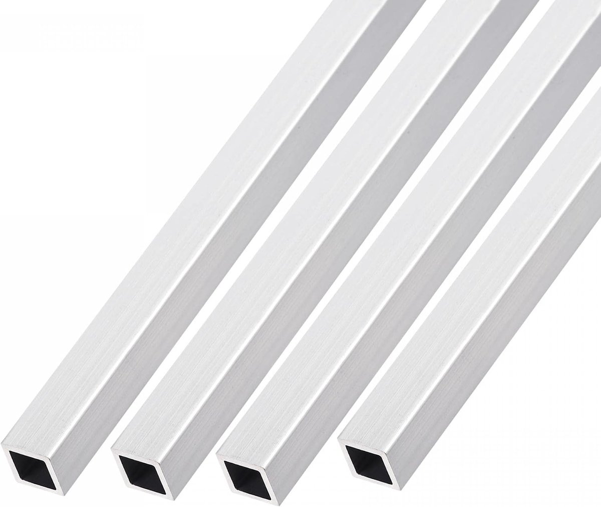 sourcing map 4 stuks vierkante aluminium buis 8 mm x 8 mm x 1 mm x 300 mm 6063 aluminium voor huis inrichting machines