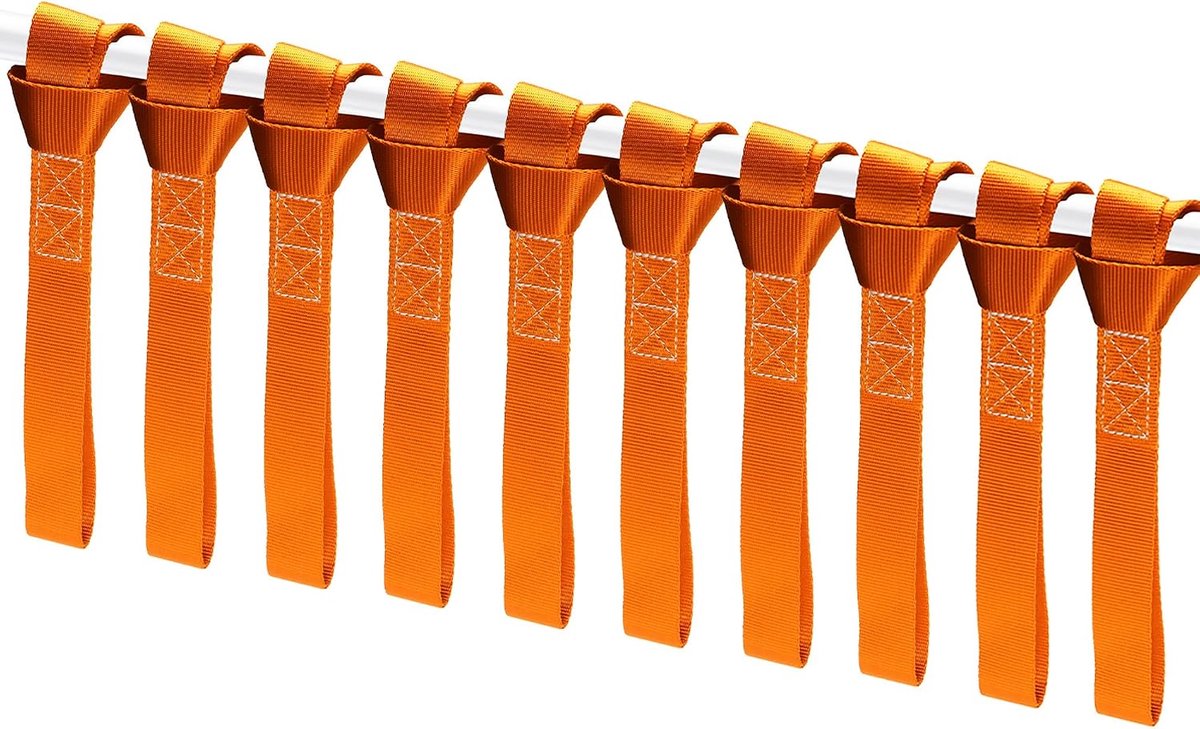 Spanbanden voor motorfiets, ATV, UTV, fiets, 2300 lbs (oranje, 10 stuks)