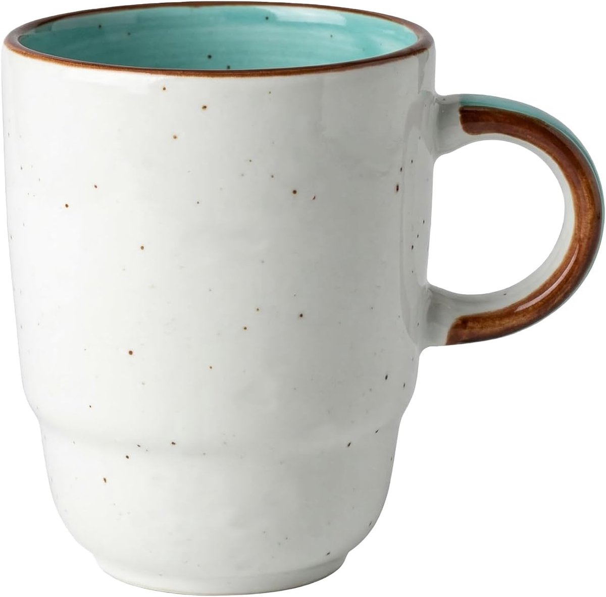 Speckle Handgemaakte Onregelmatige Koffie Mok Geglazuurd Ontwerp 350ML/12oz Rustieke Handgeschilderde Groene Wervelingen Keramische Cups voor Thee Cappuccino Melk Vintage Aquarel