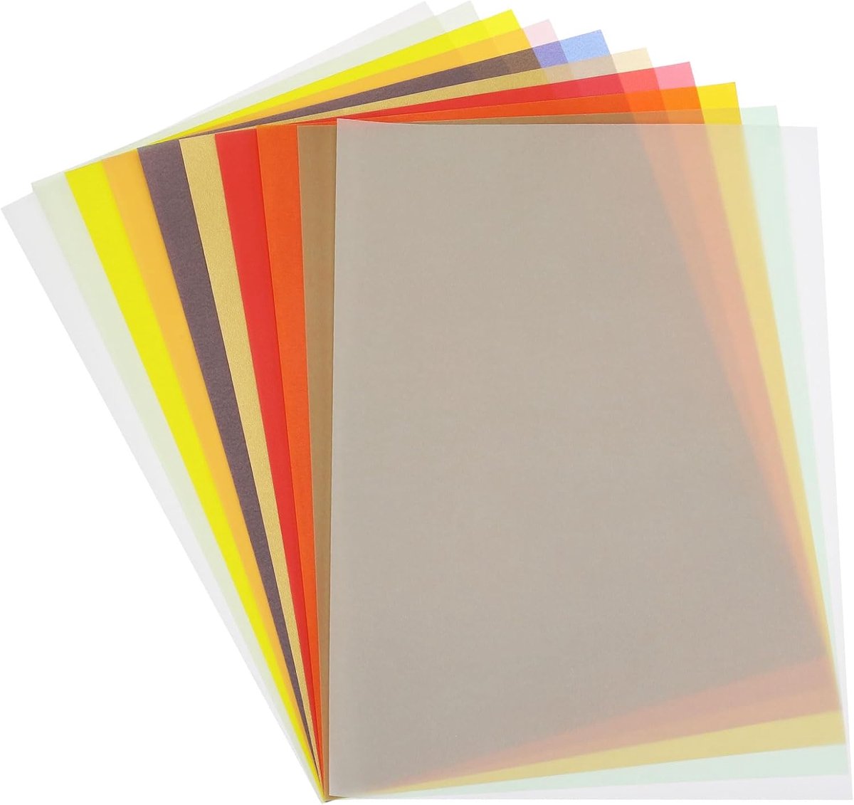 Trace Papier, 20 vel A4 Doorschijnend Tracing Papier Pad 8 "x 12" 100 GSM voor Tracing Afbeeldingen Schetsen Tekening Schilderen Inkt Potlood Marker, 10 Kleur