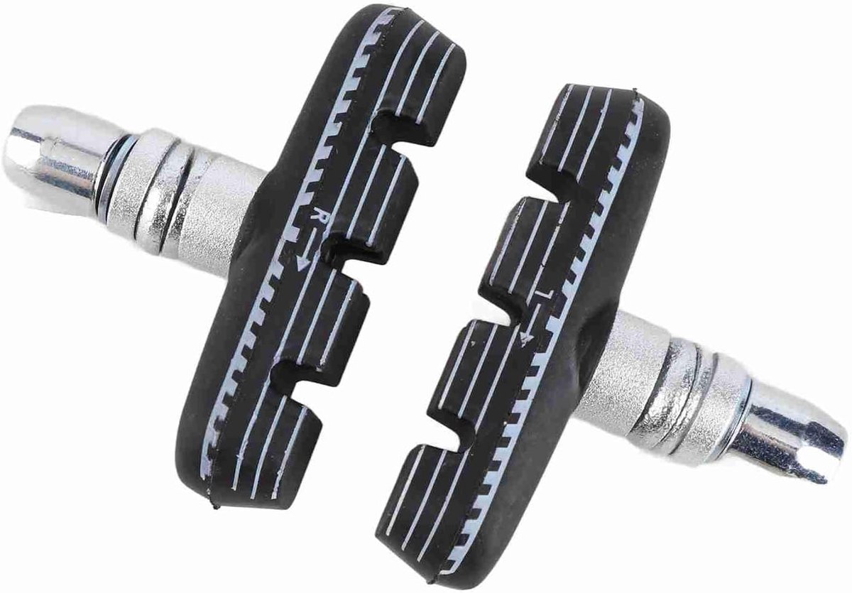 1 Paar 55 Mm Remblokken voor Fietsremmen, Vouwfiets Remblokken Fiets V Brake Rubberen Blokken met Moeren Compatibel met DAHON Vouwfiets