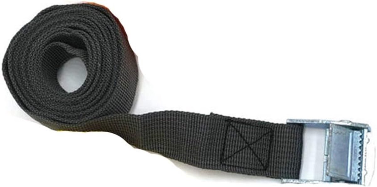 tooloflife 50mm*5m Ratchet Tie Down Riemen, Heavy Duty Spanriemen Verstelbare Sjorbanden voor Motorfiets Cargo Trailer Trucks SUP Kajak Bagage - Zwart