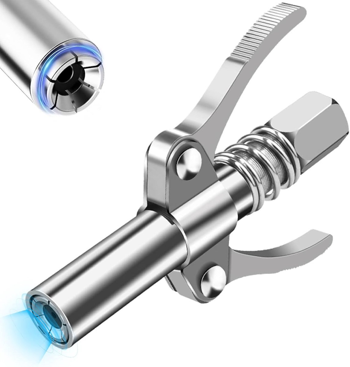 G-Koppeling voor Vetpistool,Dubbele Handgreep,Vetpistool Mondstuk,Vetpistool Koppeling Mondstuk Koppeling Voor Kegel-Smeernippel,G Coupler Voor Vetpers,Vetpistool Voor Alle Soorten Vetpistolen