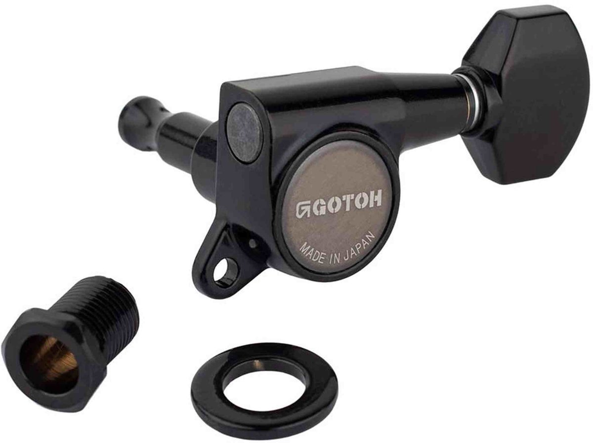 Gotoh GTH13997 SG381 stemmechanieken met Magnum Lock and 07 knoppen, 3L3R, zwart