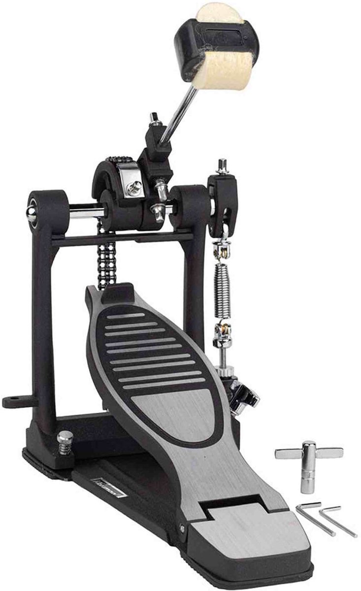 Bassdrumpedaal - Hayman BDP-080 - Pro Series - Dubbele ketting - Professioneel model