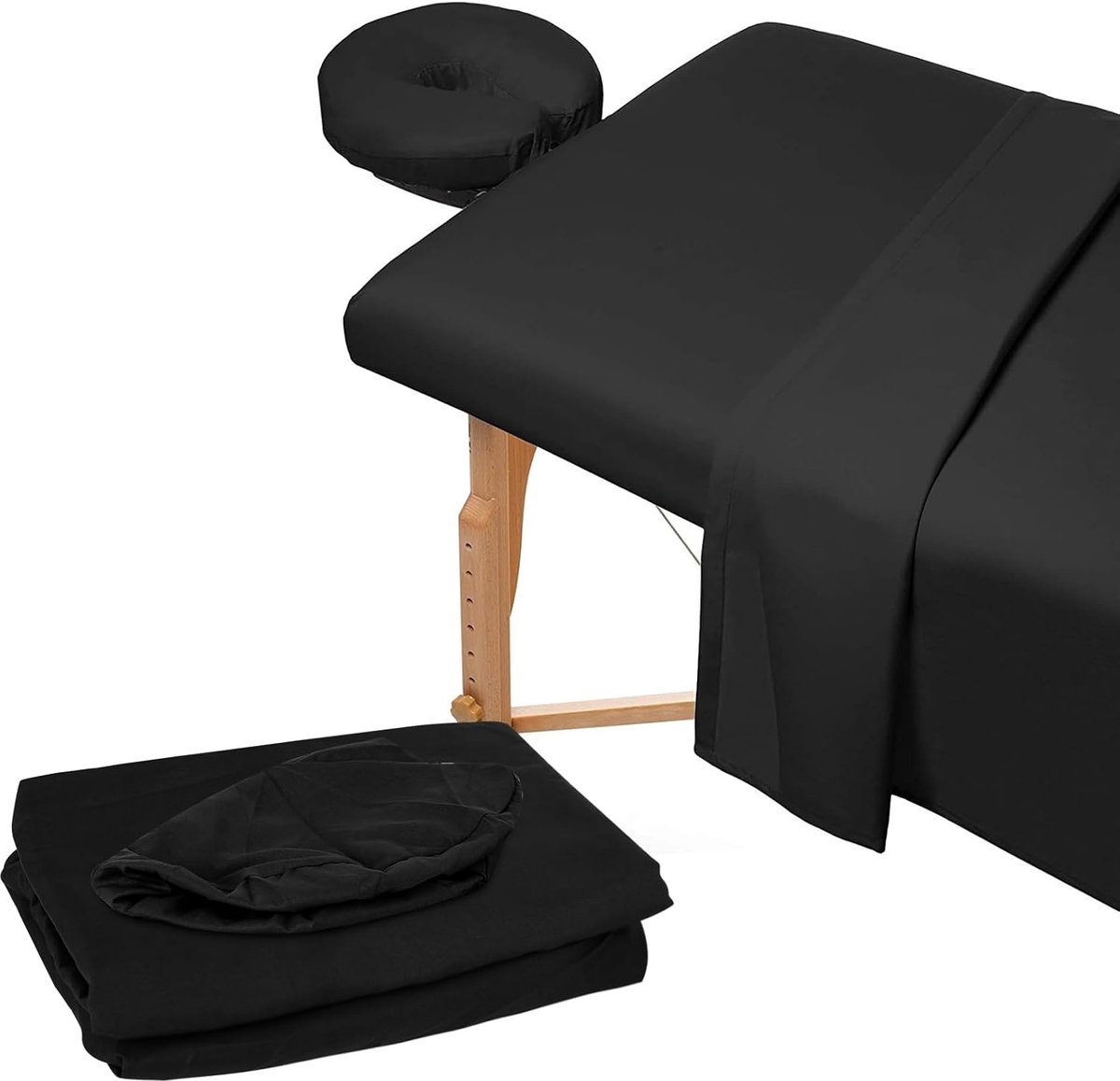 3-delige beddengoedset voor massagestoelen van hoogwaardige microvezel, inclusief hoeslaken, hoeslaken en gezichtsdoek