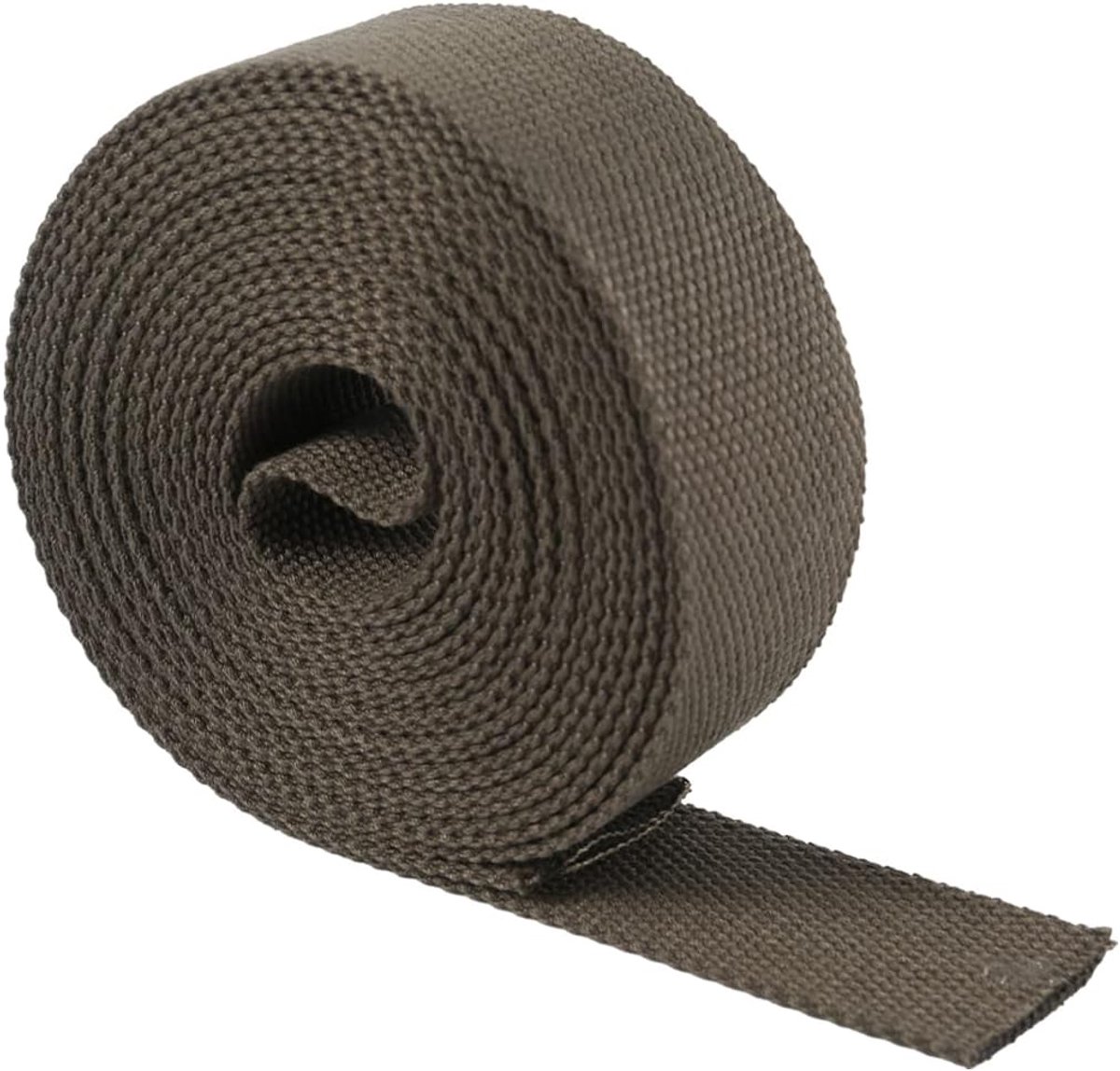 5 m canvas katoen effen geweven singelband tas riemtape 25/38/50 mm (groen, 25 mm)