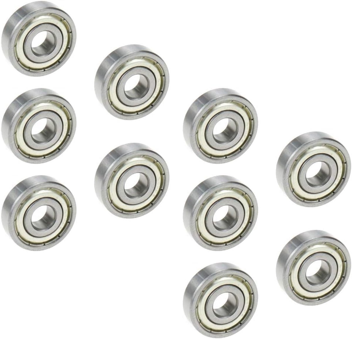 10 stuks waterdichte kogellagers 6904ZZ, afmetingen 20 x 37 x 9 mm, voorgesmeerd, chroomstaal met dubbele rubberen afdichting, diepe groefkogellagers 6904ZZ