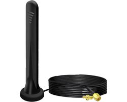 5G LTE antenne, 4G signaalversterker, SMA TS9 stekker 15 dbi omnidirectionele magnetische voet antenne met 3 m RG174 kabel, voor binnen en buiten 3G/4G/5G/GSM/GPRS router IoT-gateway Smart Home