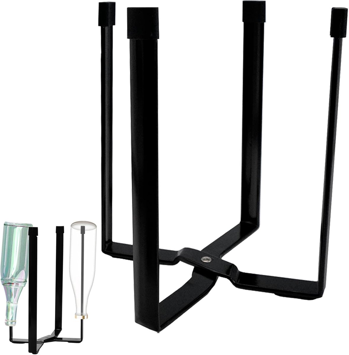 Afdruiprek flessen opvouwbaar (15,2 x 13,5 cm) - flessenstandaard om af te druipen met stabiliteit, inklapbare flessendroger voor keuken en babyflessen, praktische keukenaccessoires, multifunctioneel