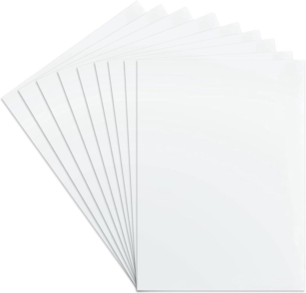 40 stuks A4 kunststof platen, 297 x 210 x 0,2 mm, kunststof platen, acrylglas, pvc, acrylplaat, transparante kunststof plaat voor fotolijst, kaarten, knutselen