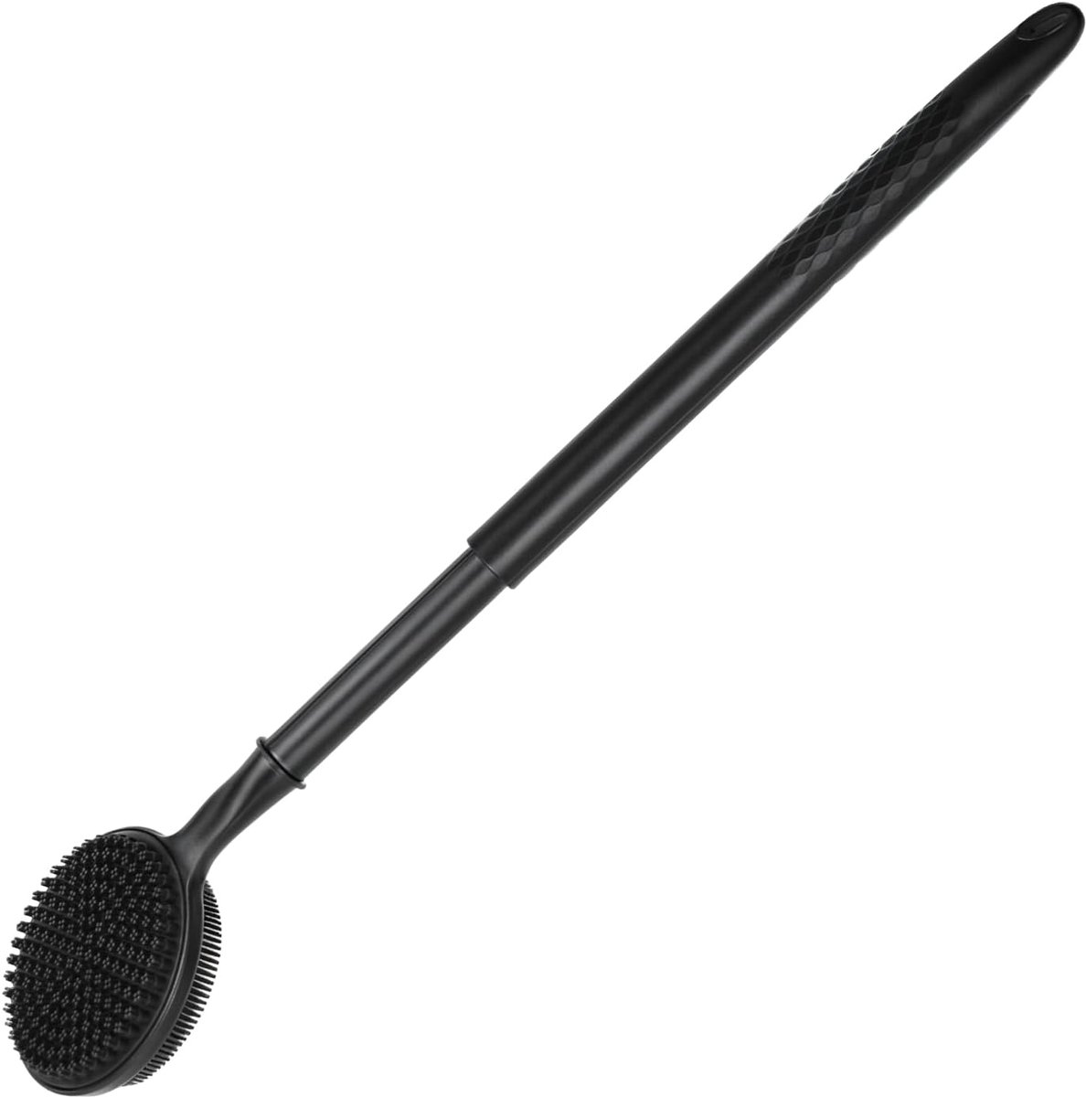 Lichaamsscrubber, Rugscrubber met Uitschuifbare Steel (40-60 cm) | Dubbele Zijde Doucheborstel voor Exfoliëren en Massage Produceert Rijke Schuim voor Mannen en Vrouwen