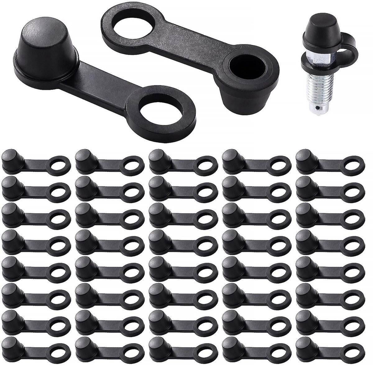 40 Stuks 8mm Rubberen Remontluchtingsdoppen, Ontluchtingsnippeldoppen, Rubberen Stofkap Smeernippels, voor Auto's en Motoren