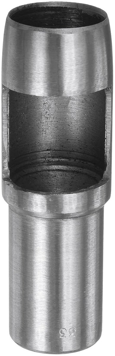 Gatstans voor leer, 33 mm, gereedschap voor het boren van ronde gaten, riem, koolstofstaal, individuele stans voor het snijden van armbanden, horloge, handwerk, leer, rubber, papier, stof