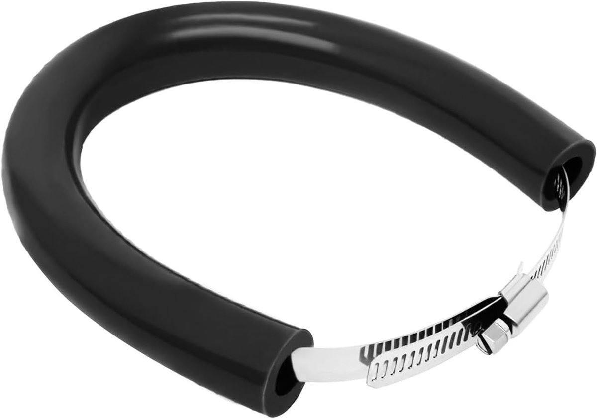 52 cm/20,47 inch bescherming voor motoruitlaat, universele Zwart | verstelbare uitlaatklem, voor Pit Dirt Bike Motocross Supermoto Enduro Scooter