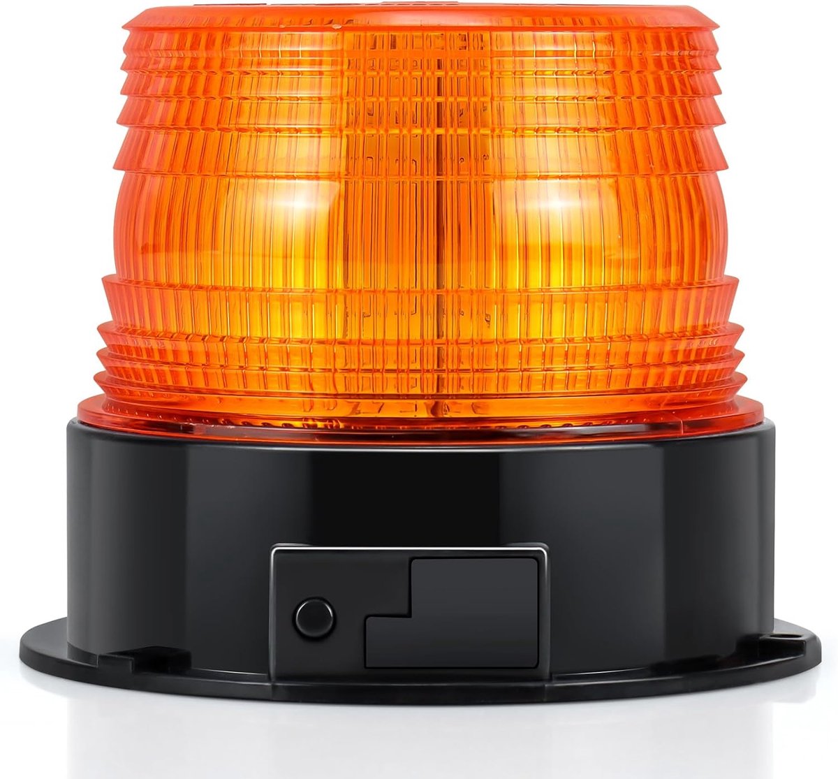 LED zwaailicht rondom, geel zwaailicht voor auto aanhanger caravan SUV - magnetische voet - 12V/80V Draadloos oranje
