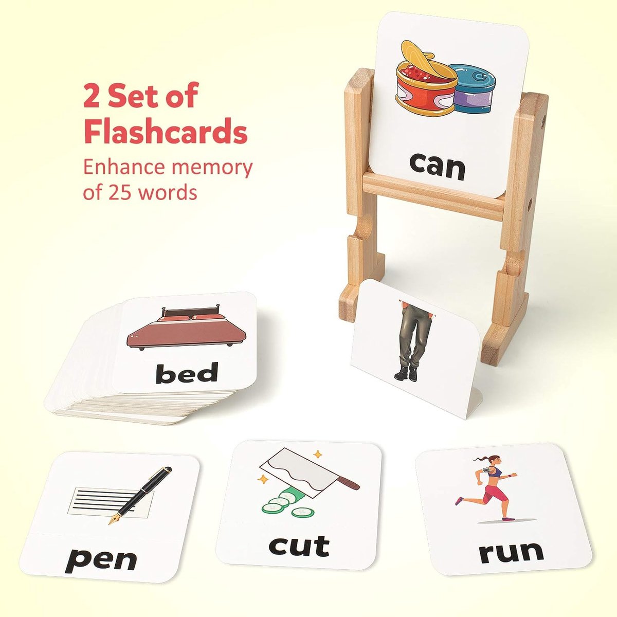 Kleurblokken Spellingsgames, Flash-kaarten Houten bijpassende letterpuzzel voor kinderen, 2 in 1 Sight Words Montessori Spinning Alfabet Manipulatief leerspeelgoed voor peuters Jongens Meisjes