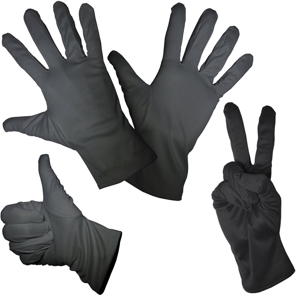 & Jauernig SJ-HSXL 1 paar fijne microvezelhandschoenen extra large 4 maten voor het reinigen poetsen verkleden carnaval Halloween Kerstmis handschoenen, 200 g
