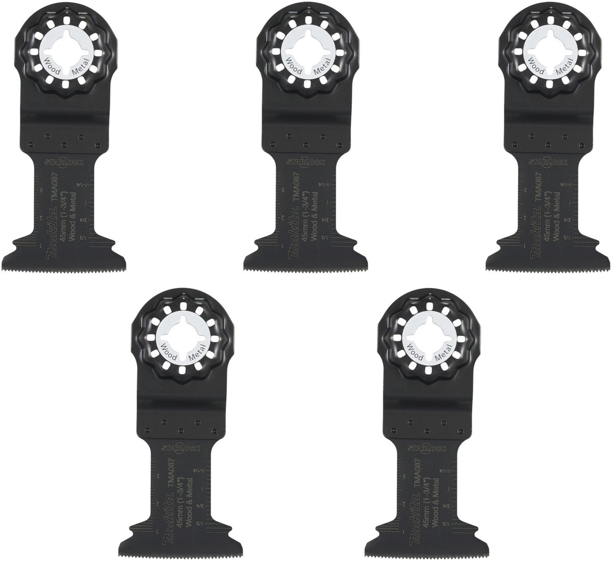 Makita TMA087 invalzaagblad Starlock OIS / Plus / Max 45 x 45 mm (5x E-25448) 5 stuks