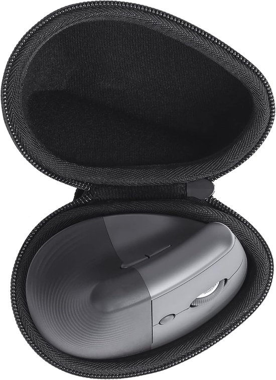 (Alleen hoes) Harde draagtas compatibel met Logitech Lift Rechts Verticale Ergonomische Draadloze Bluetooth Muis (zwart) — afbeelding 2