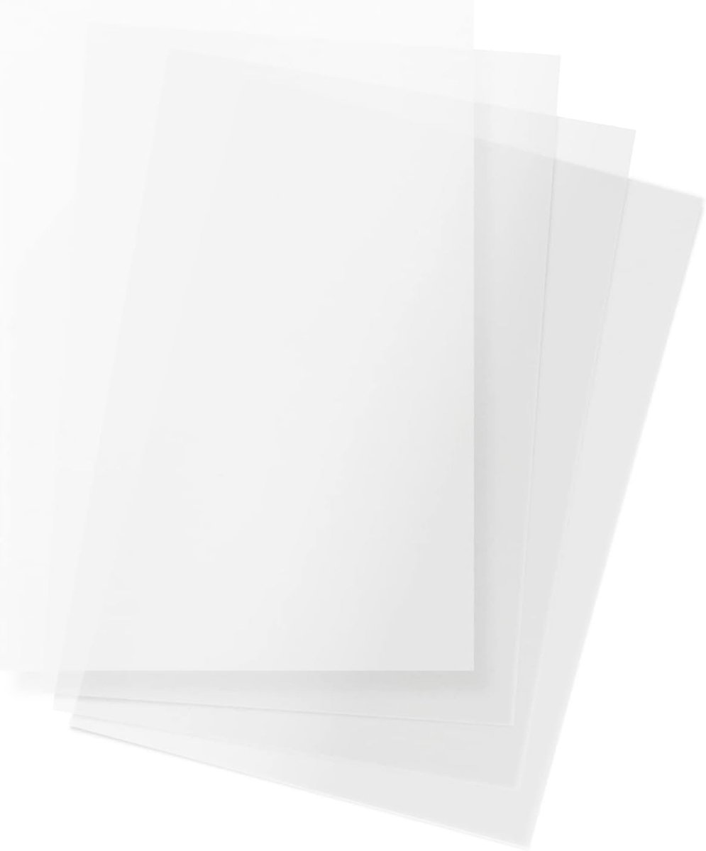 10x wit transparant papier A4 210x297mm 100g perkamentpapier voor tekenen knutselen printen doe-het-zelfkaarten scrapbooking