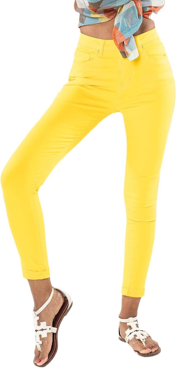 Jeansbroek skinny fit jeans hoge taille