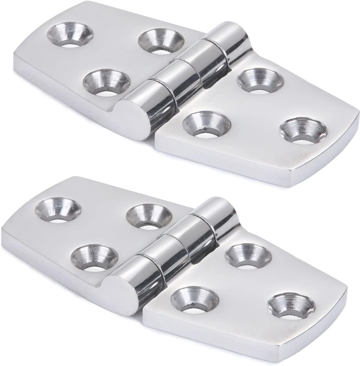 Scharnieren Stalen roestvrijstalen luik Hardware voor bootscharnier Op zwaar werk berekend Boot scharnier Dek Kastje SUS316 2stuks 38 mm x 76 mm