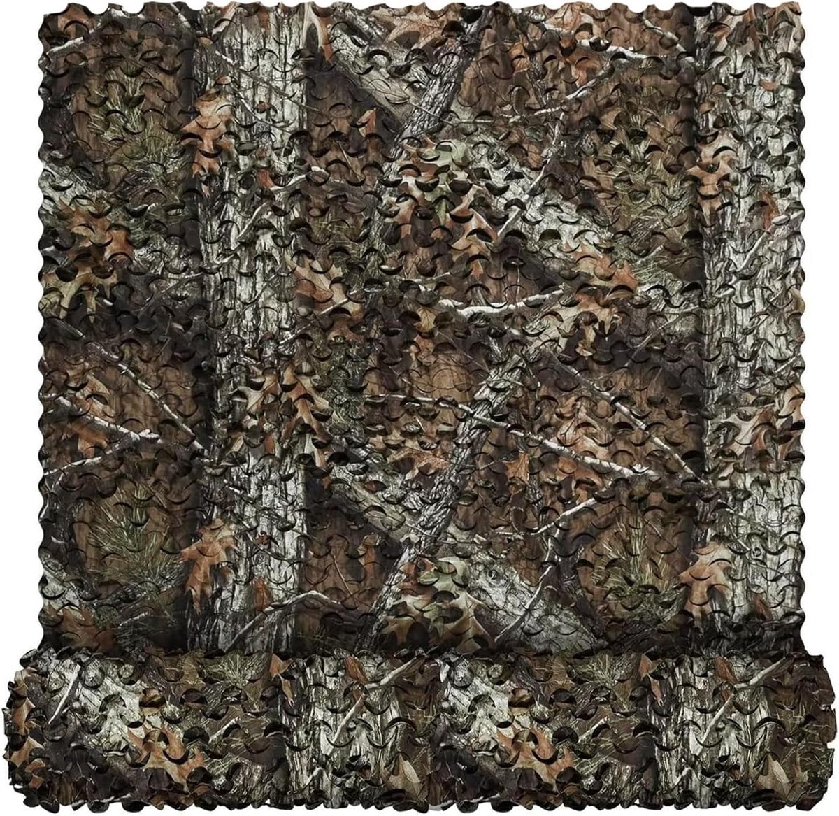 Camouflagenet, inkijkbescherming, zonwering, decoratie, bos-look, boommotief, voor huis, tuin, camping, jacht