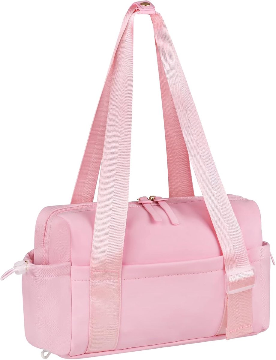 SnelShoppen - Mini Gymtas Duffle Bag met Verstelbare Schouderbanden, Waterdichte Reistas met Nat Compartment, Compacte Sporttas voor Fitness, Winkelen