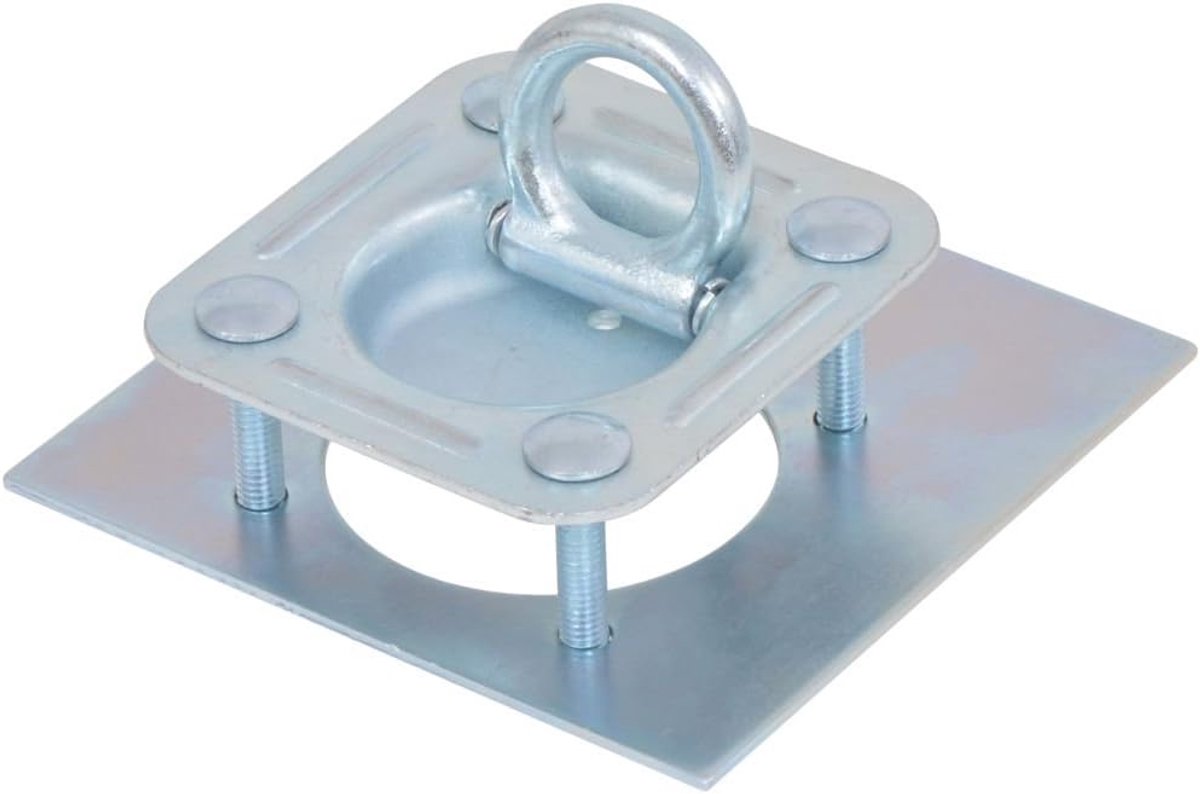 Sjorogen voor aanhanger, heavy duty sjorogen 12,5 x 11,5 x 2,8 cm van verzinkt staal, maximale belasting: 2.000 kg, als bevestigingsanker voor ratelriemen, touwen of spanbanden