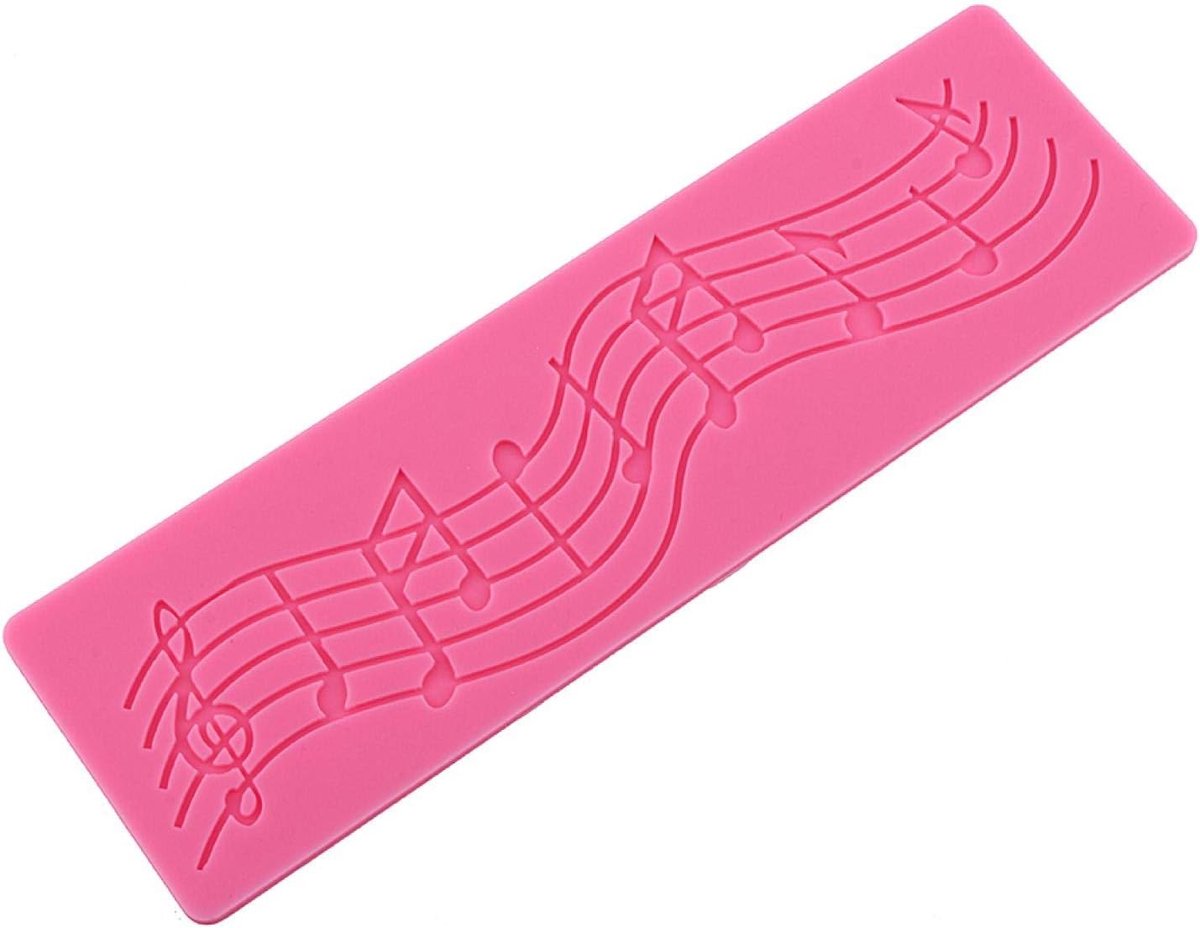 Schimmel Multi Muzieknoot Kant Siliconen Mal Schimmel Fondant Mat Cake Decorating Tool