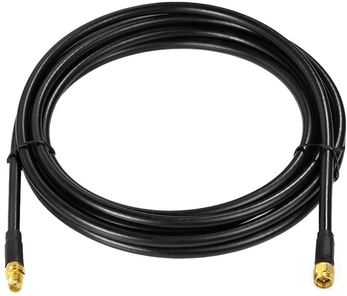 Antenneverlengkabel 4G 5G GSM SMA mannelijk naar vrouwelijk ALSR240 3 m | Coaxiale verlengkabel met laag verlies, voor router, modem box, SIM, amateurradio, GPS auto, ADS-ontvanger, RTL-SDR dongle