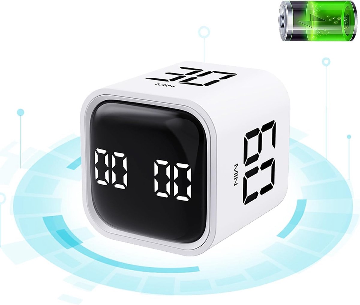 Keuken Timer - Stille Countdown Timer - LED Display - Ideaal voor Koken en Studeren - ShopVlot