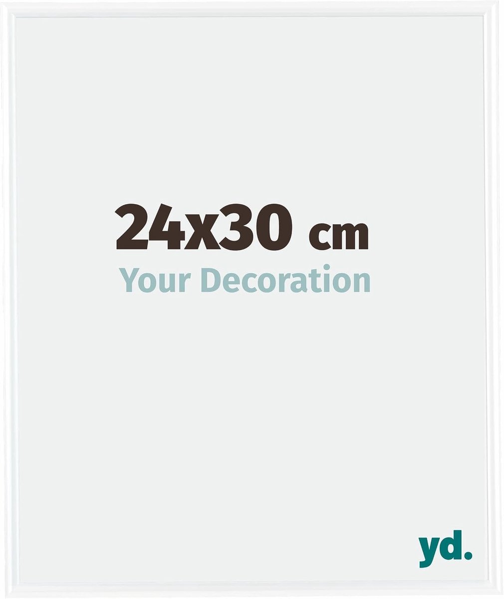 Fotolijst 24x30cm - Plastic lijst met acrylglas - Anti-glans glas - Perfect voor foto's en posters - SnelShoppen