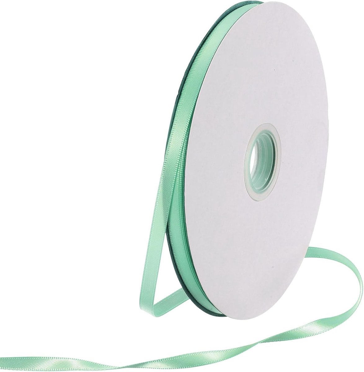 6mm Satijnen Lint 21,3 m Dik Dubbelzijdig Grosgrain Zijde Lint, [voor Cadeauverpakking, Haarstrijkjes, Bruiloft, Taart, Bloem] - 64 Meter/210 Voet/ Turkoois Groen