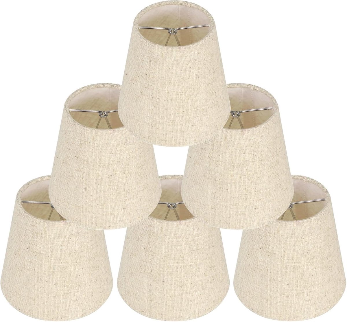 Lampenkappen vervanging, kleine lampenkappen voor tafellampen wandlamp kroonluchter clip op lampenkap, 3,5x5,5x5 inch