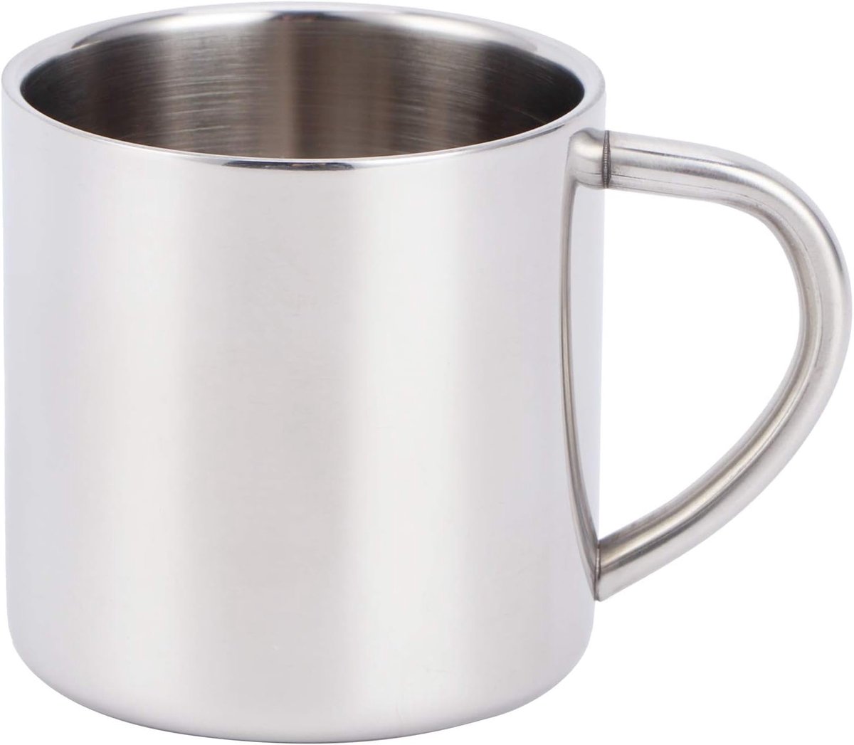 Koffiemok met handgreep Corrosiebestendigheid 130 ml beker Roestvrijstalen keuken kinderen voor thuis drinken van drank servies