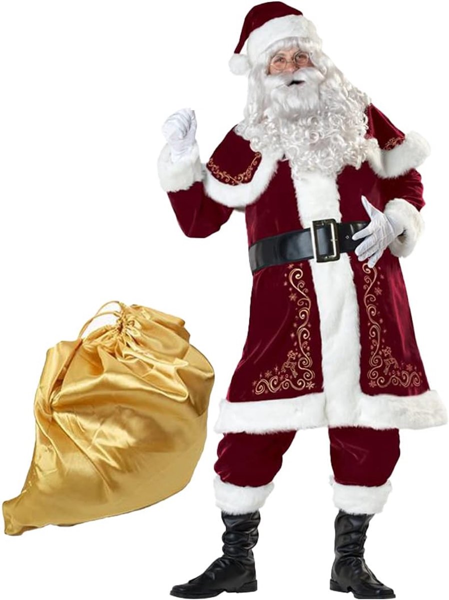 compleet Santa Claus-kostuum voor volwassenen - kostuum voor Sinterklaas heren & volwassenen mannen