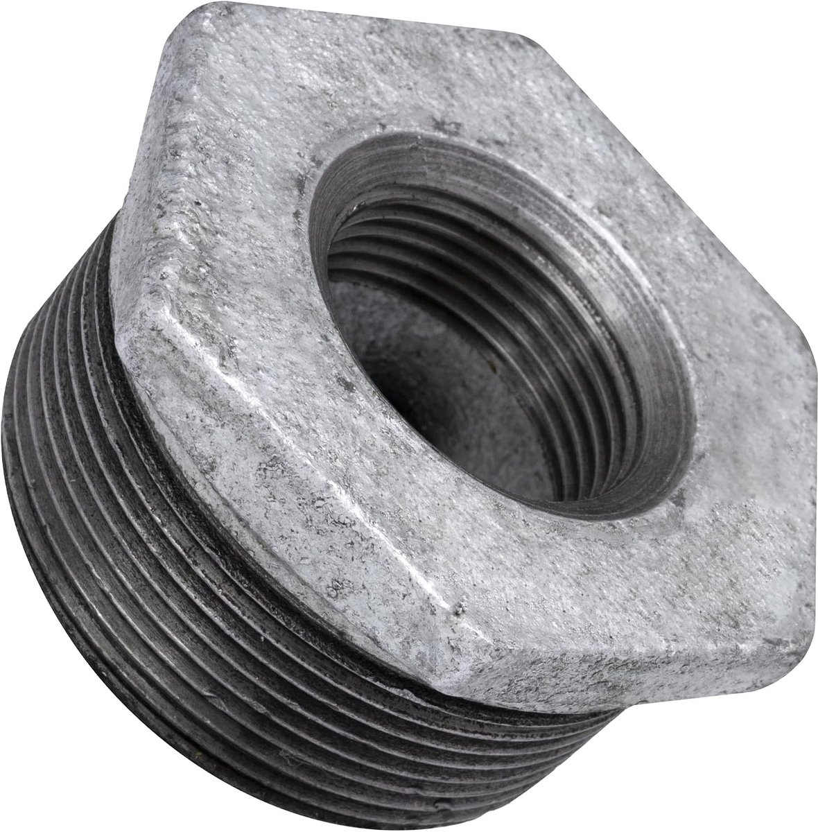 - C64929 - Verloopstuk mannelijk / vrouwelijk 2 inch x 1 inch verzinkt - gietijzer - schroefdraadschroefverbinding met binnenaanslag voor het vastschroeven - sanitaire verwarming, installatie