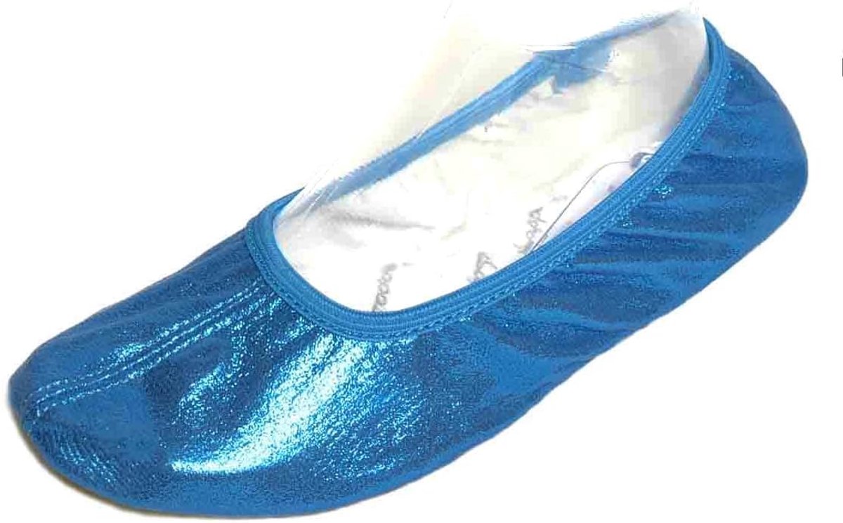 Turnschoenen, balletschoenen, ballerina's voor dames, heren, meisjes, jongens, met rubberen zool met glitter