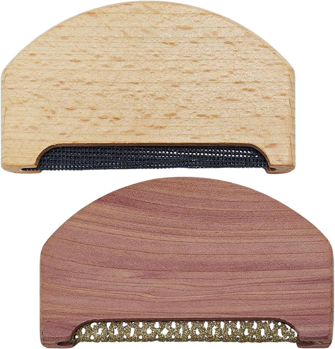 2-delige houten kogelborstel voor het verwijderen van pluisjes, trui-reinigingsborstel, stofverwijderingsborstel, kledingreinigingsgereedschap