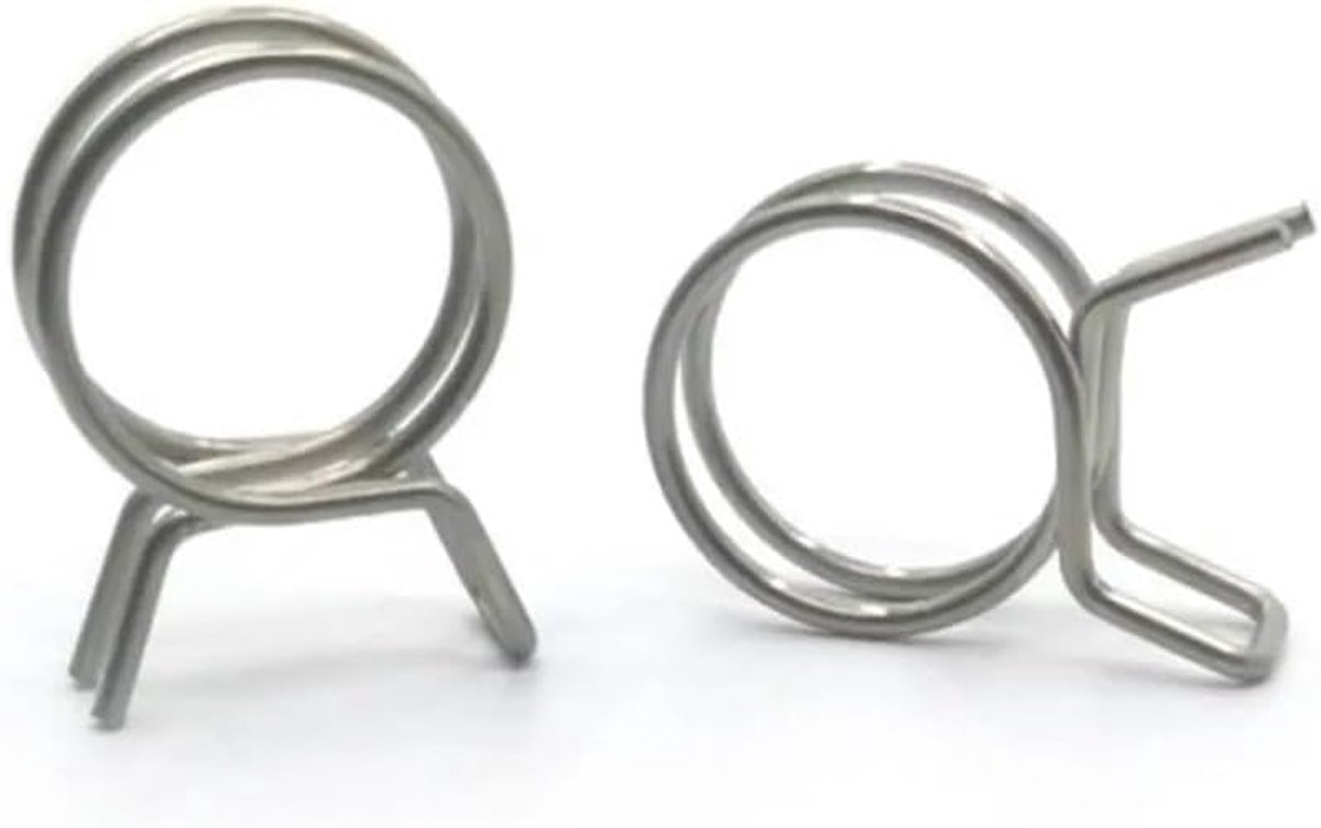 10 stuks 5mm-14mm slangklem RVS buisveerklemmen brandstofleiding slangklemmen afdichtingspijpklemmen hardware-accessoires(11mm)