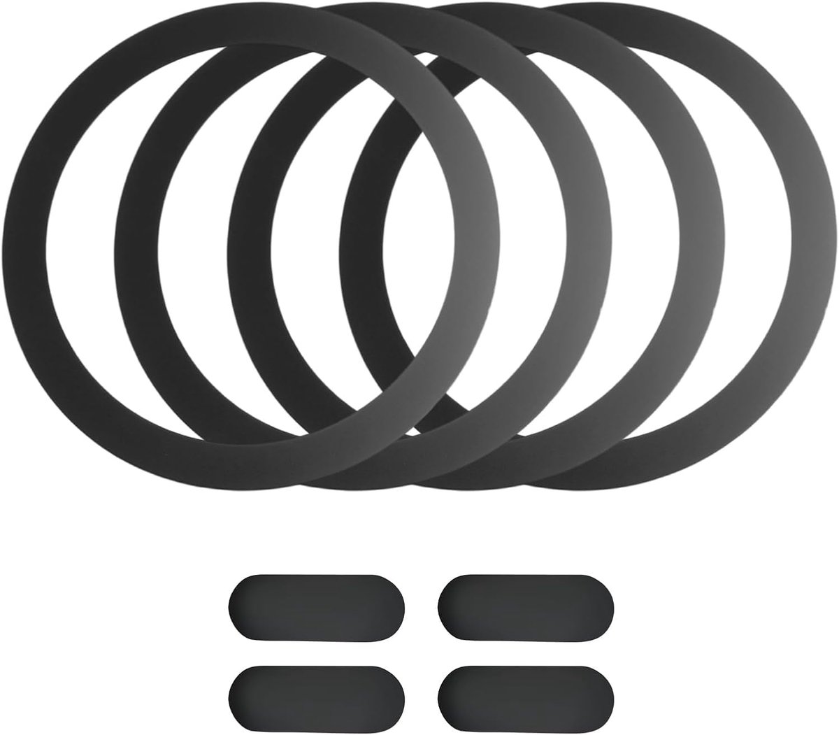 ring met geleider van metaal, zelfklevend, voor draadloos opladen, ultradun, compatibel met MagSafe, ronde ring, niet-magnetisch, geschikt voor draadloos opladen van mobiele telefoons