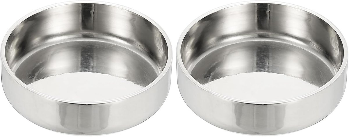 51mm OD Pijpeindkap, 2 stuks 304 roestvrijstalen eindkap Platte buiskap Gepolijst pijpafdekking Rond voor Sanitair HVAC-industrieën Metaalbuis Water Gas Lassen