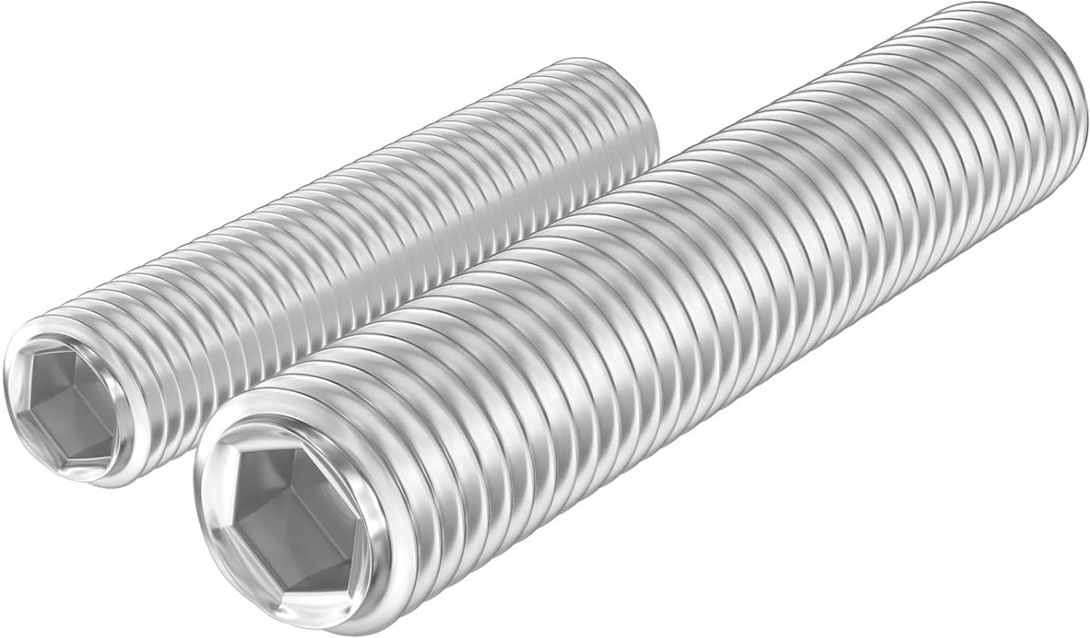 M4 x 6 mm, V2A binnenzeskant, draadschroeven, 30 stuks | 304 roestvrij staal A2 DIN 913