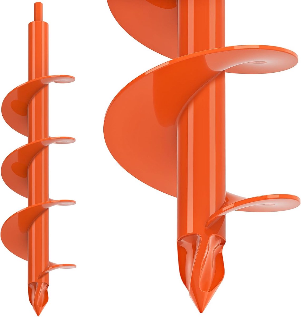 Auger Boor Tuin, 41 x 8,9 cm Post Gat Graafmachine Lamp Planten Graven Tool Extended Bodem Aarde Grond Spiraal As voor Beddengoed/Zaaiden/Hek Brievenbus Post, Geschikt voor 10 mm Hex