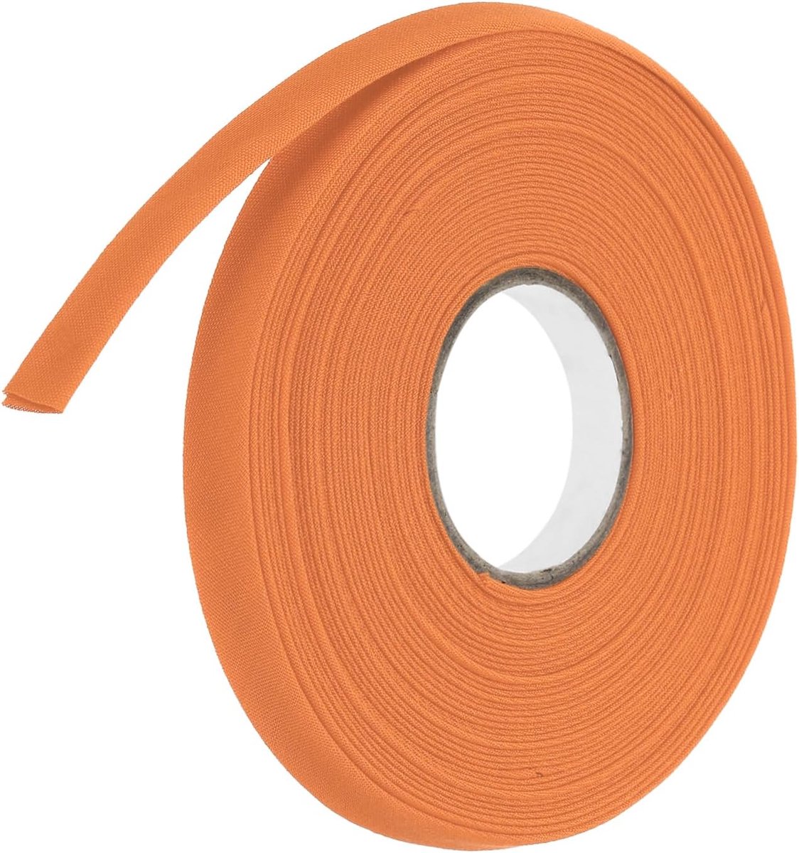 Biaisband, naadband, dubbele vouwband, polyester, continue bulk, naaien, accessoires, randband voor naaien, doe-het-zelf, zomen, quilten, handwerk (oranje, 4,5 m)