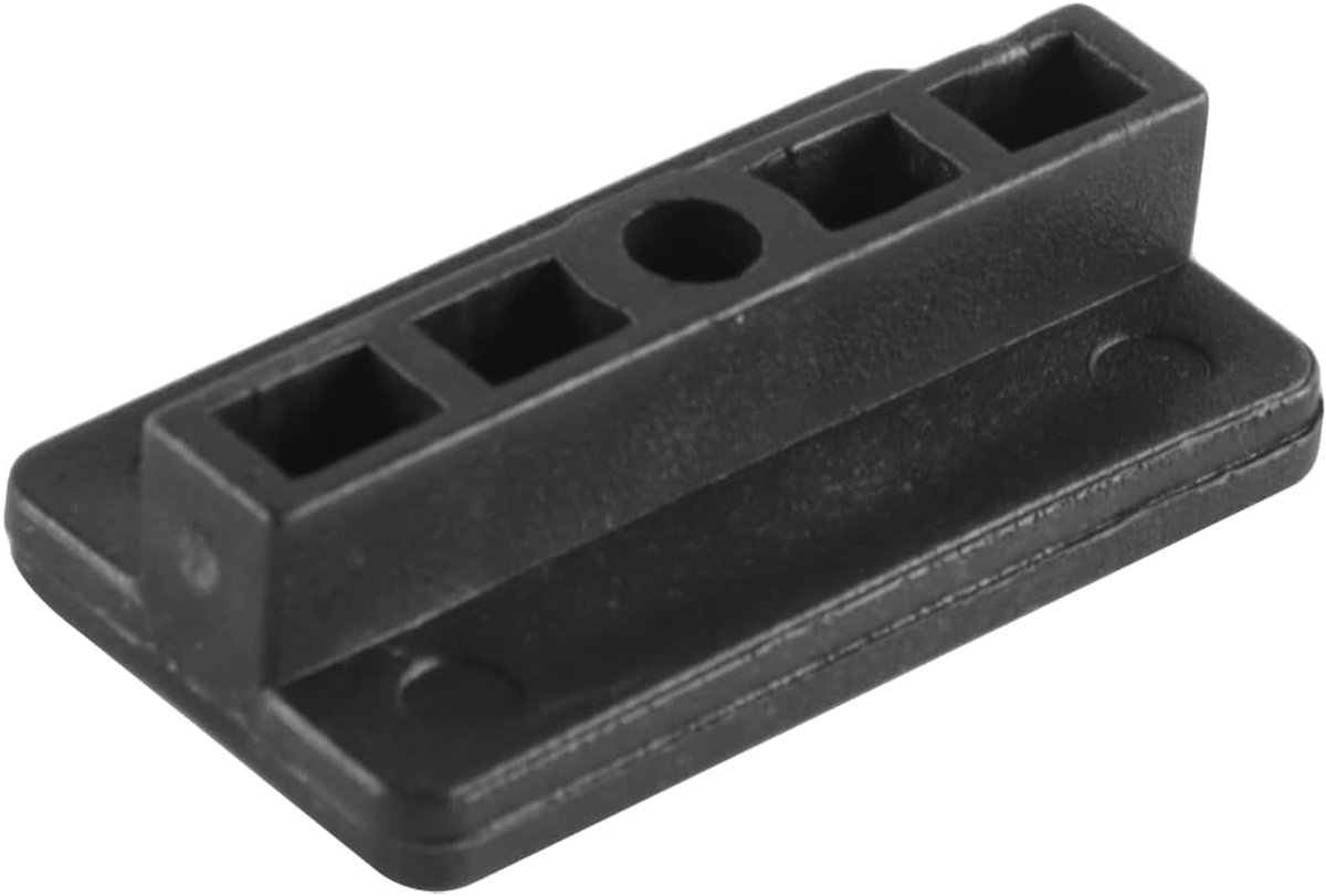 200 stuks 6 mm zwarte T-vormige verborgen terrasclips – voor tuin, balkon en terras