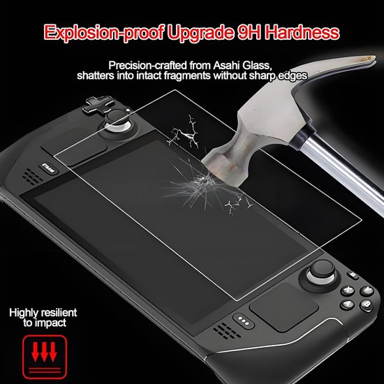Steam Deck Oled Screen Protector Compatibel met Switch Lite Pantserglas 2 stuks 9H gehard glas Film Anti-kras Hd Helder — afbeelding 3