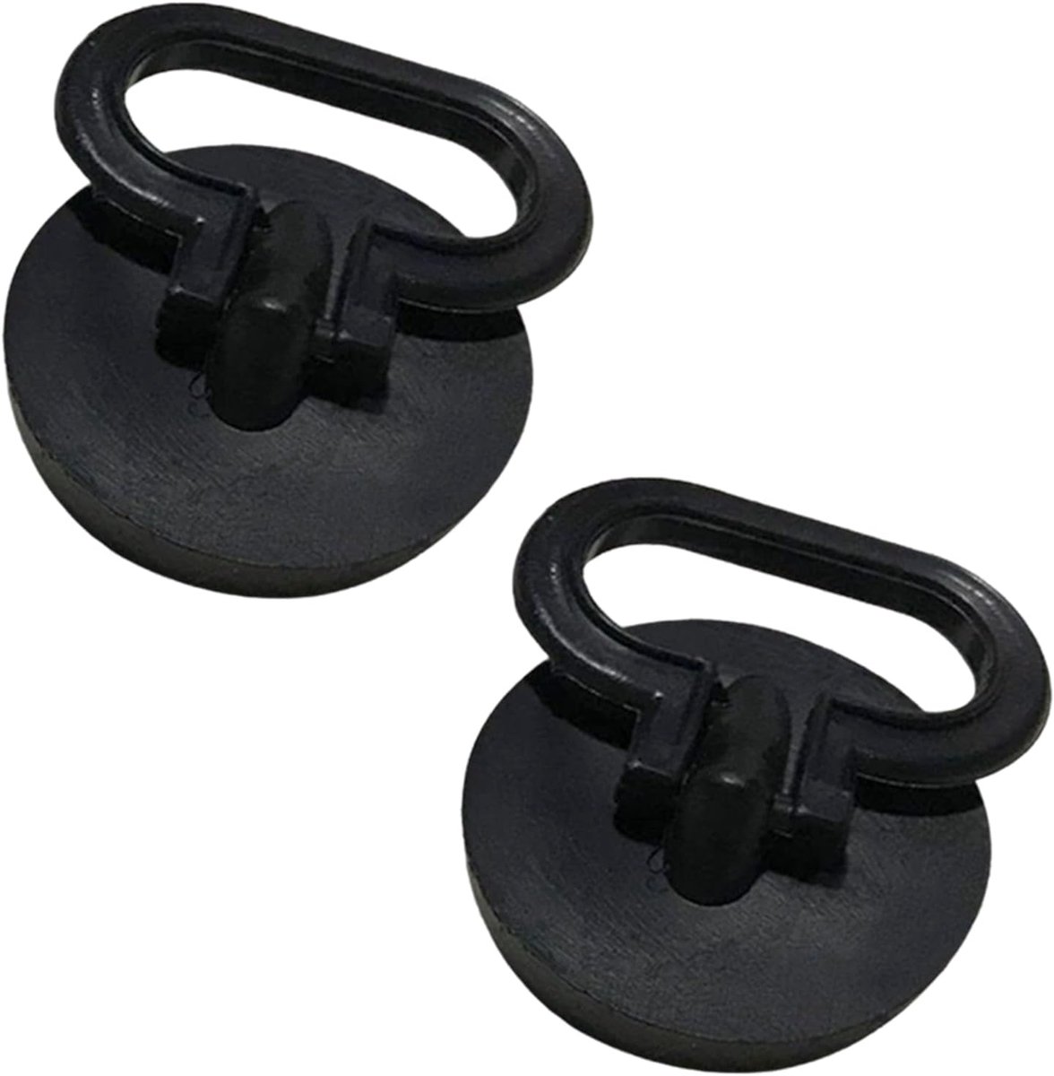 2 stuks afvoerstoppen, gootsteen afvoerstopper, afvoerstop met handgreep, afvoerstopper, zwart, voor keukengootsteen, badkuip, bad
